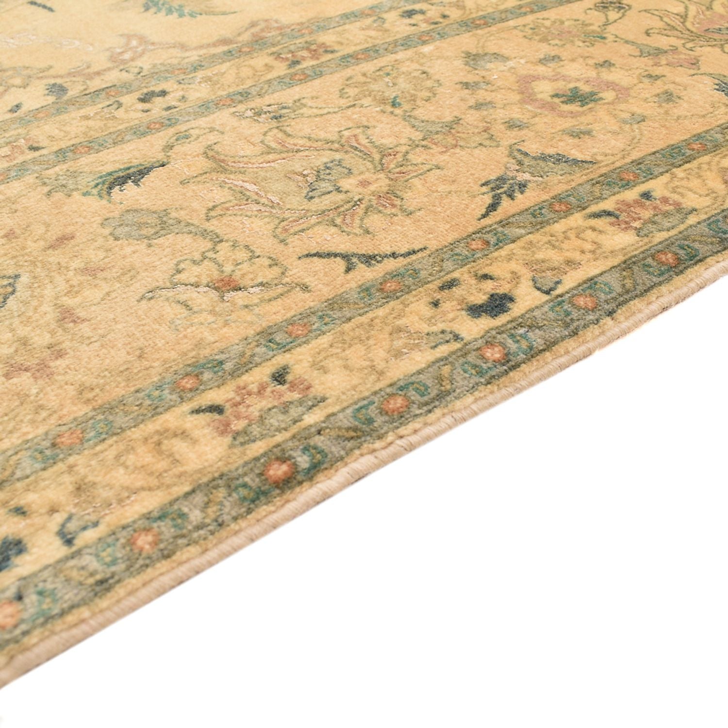 Tappeto Persero - Tabriz - Reale quadrato  - 200 x 190 cm - giallo