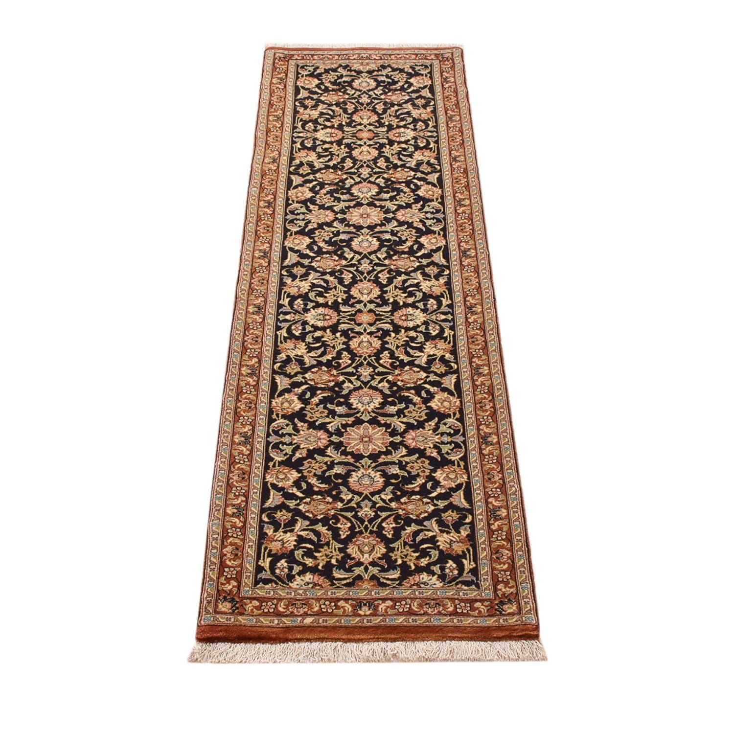 Tappeto corsia Tappeto Persero - Ghom - Reale - 205 x 52 cm - beige scuro