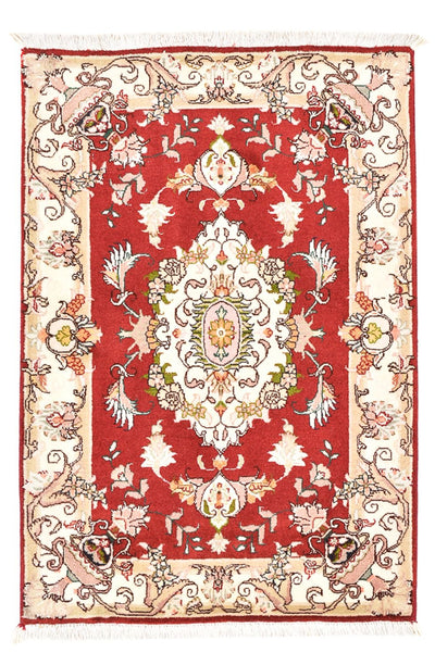 Tabriz - 50 Raj Tappeto 58x90cm - Tappeto persiano - rosso