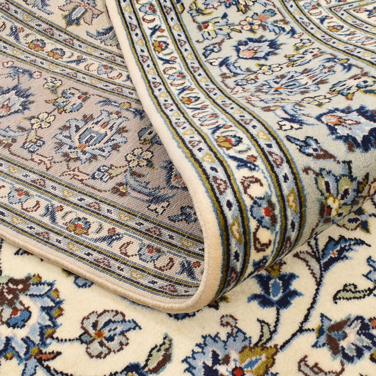 Tappeto Persero - Keshan - 220 x 140 cm - grigio chiaro