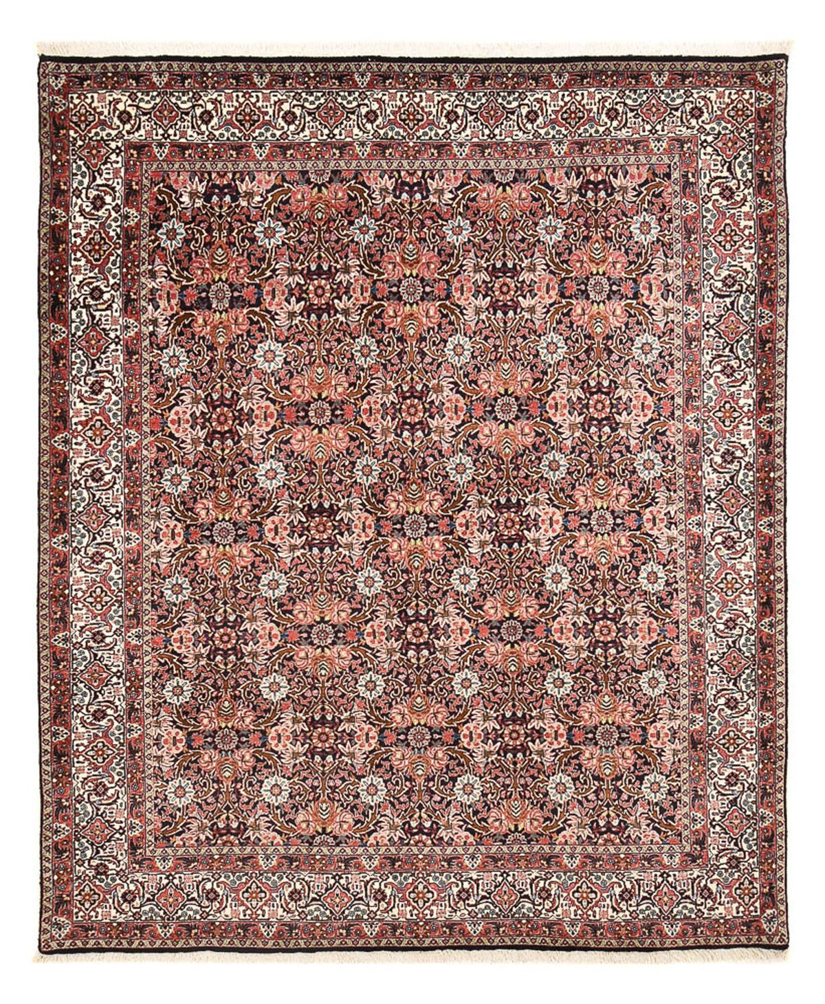 Tappeto Persero - Bidjar - 247 x 204 cm - rosso scuro