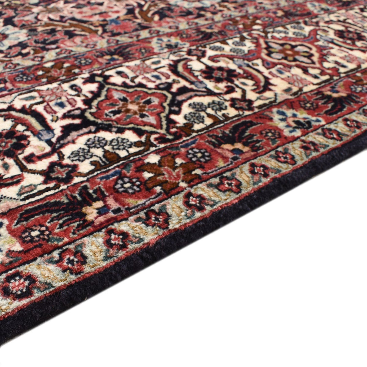 Bidjar Tappeto 204x247cm - Tappeto persiano - rosso scuro
