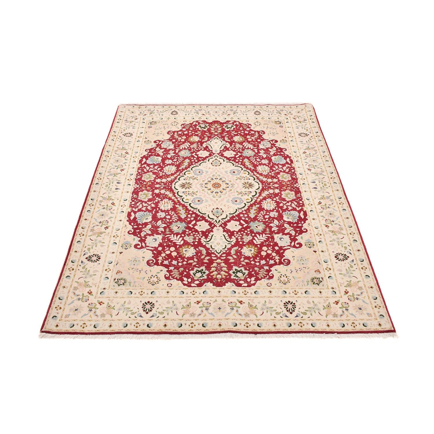 Tappeto Persero - Tabriz - Reale - 210 x 153 cm - rosso