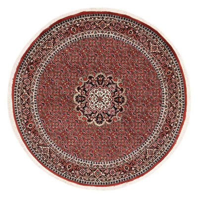 Bidjar - Zanjan Tappeto 150x150cm - Tappeto persiano - rosso scuro
