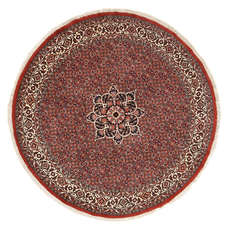 Tappeto Persero - Bidjar rotondo  - 170 x 170 cm - rosso scuro
