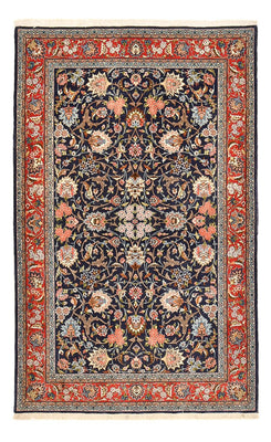 Tappeto Persero - Isfahan - Premio - 226 x 136 cm - blu scuro
