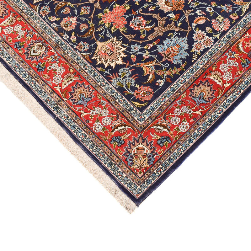Tappeto Persero - Isfahan - Premio - 226 x 136 cm - blu scuro