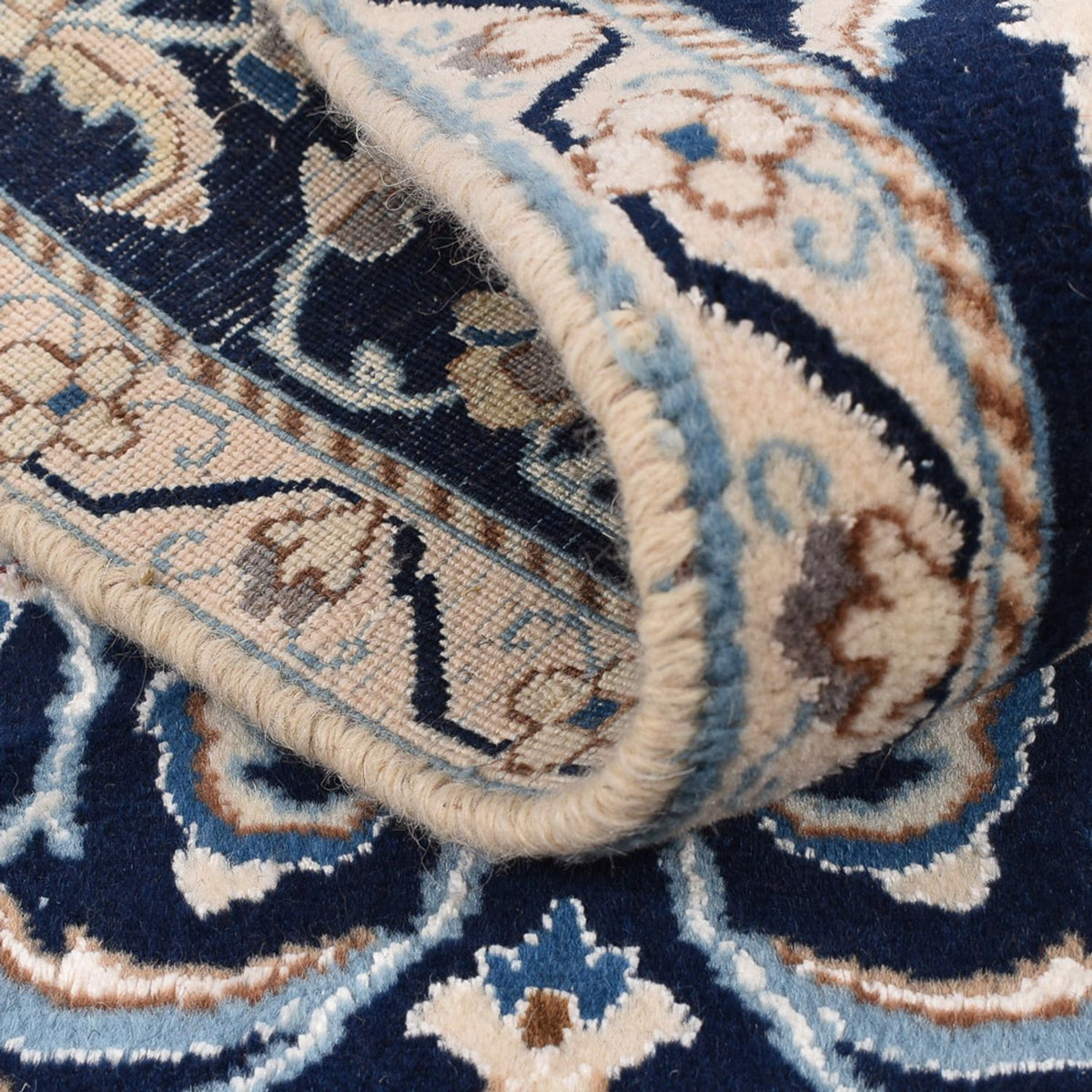 Tappeto corsia Tappeto Persero - Nain - Reale - 185 x 56 cm - blu scuro