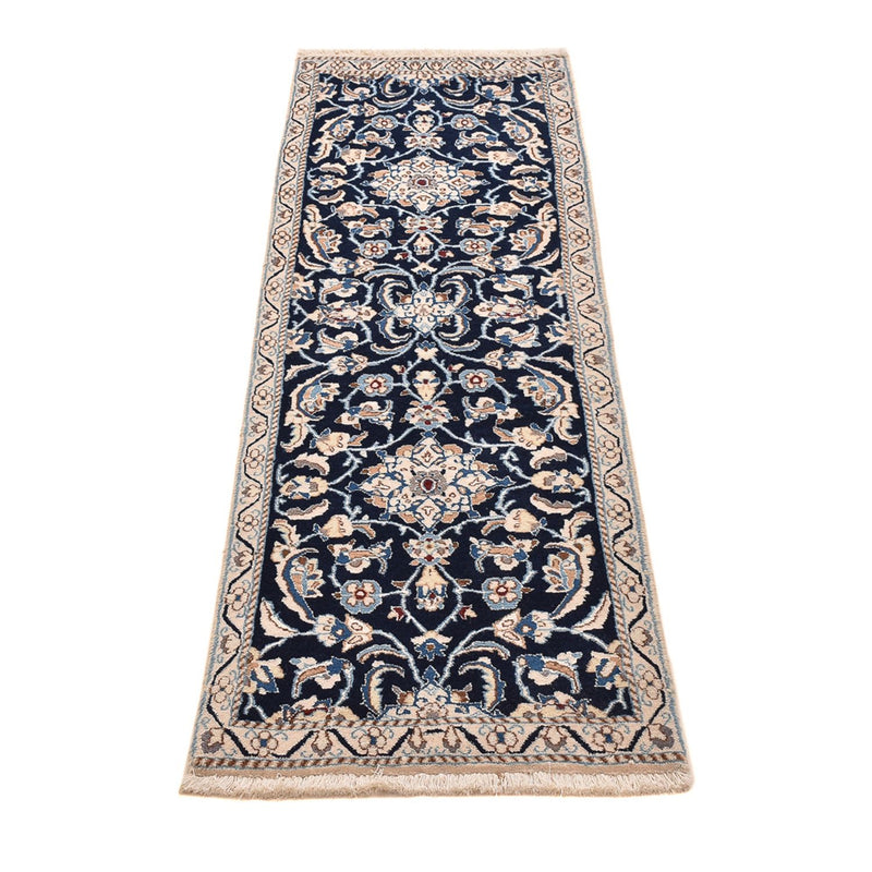 Tappeto corsia Tappeto Persero - Nain - Reale - 185 x 56 cm - blu scuro