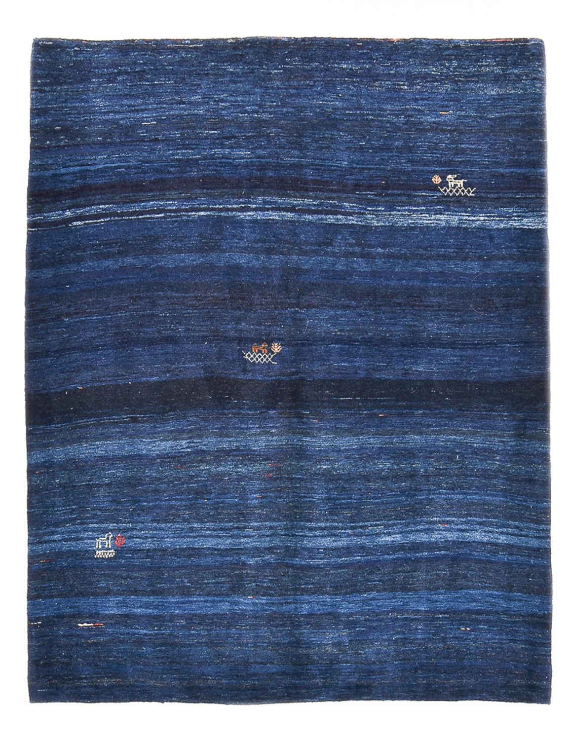 Tappeto Gabbeh - Loribaft Persero - 195 x 158 cm - blu scuro