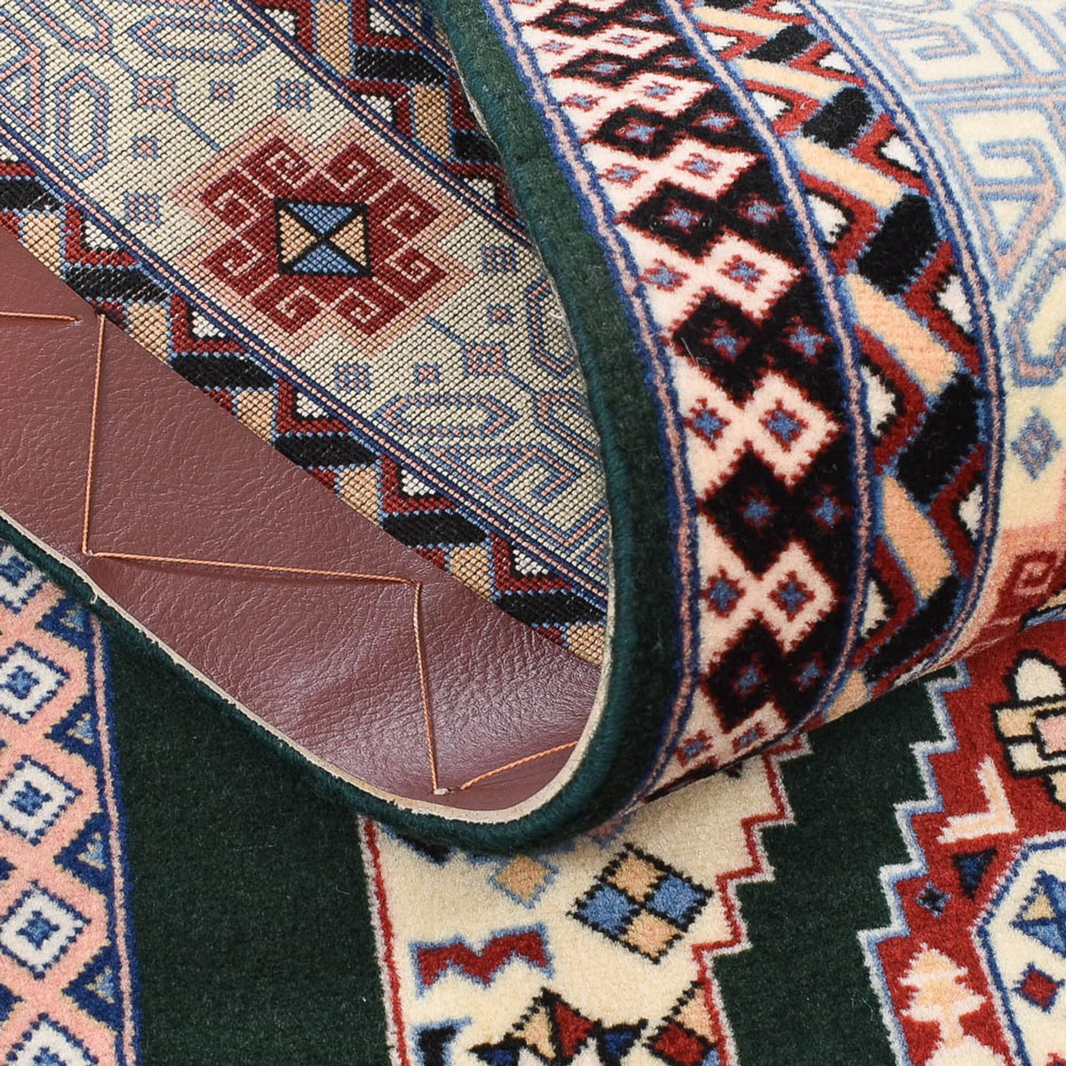 Tappeto corsia Tappeto Persero - Tabriz - Reale - 202 x 74 cm - blu scuro