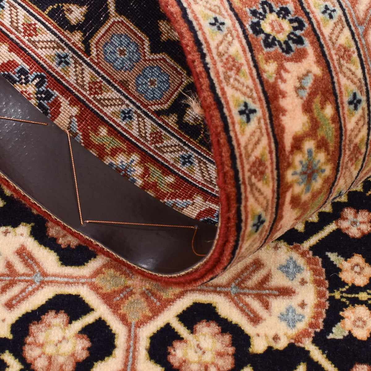 Tappeto corsia Tappeto Persero - Ghom - Reale - 200 x 51 cm - beige scuro