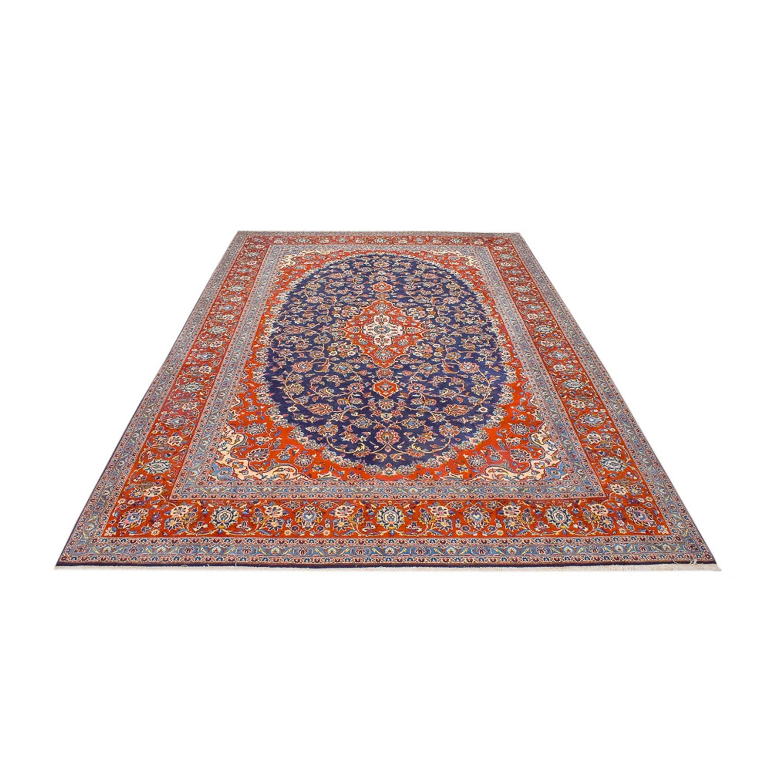 Tappeto Persero - Keshan - 350 x 255 cm - blu scuro