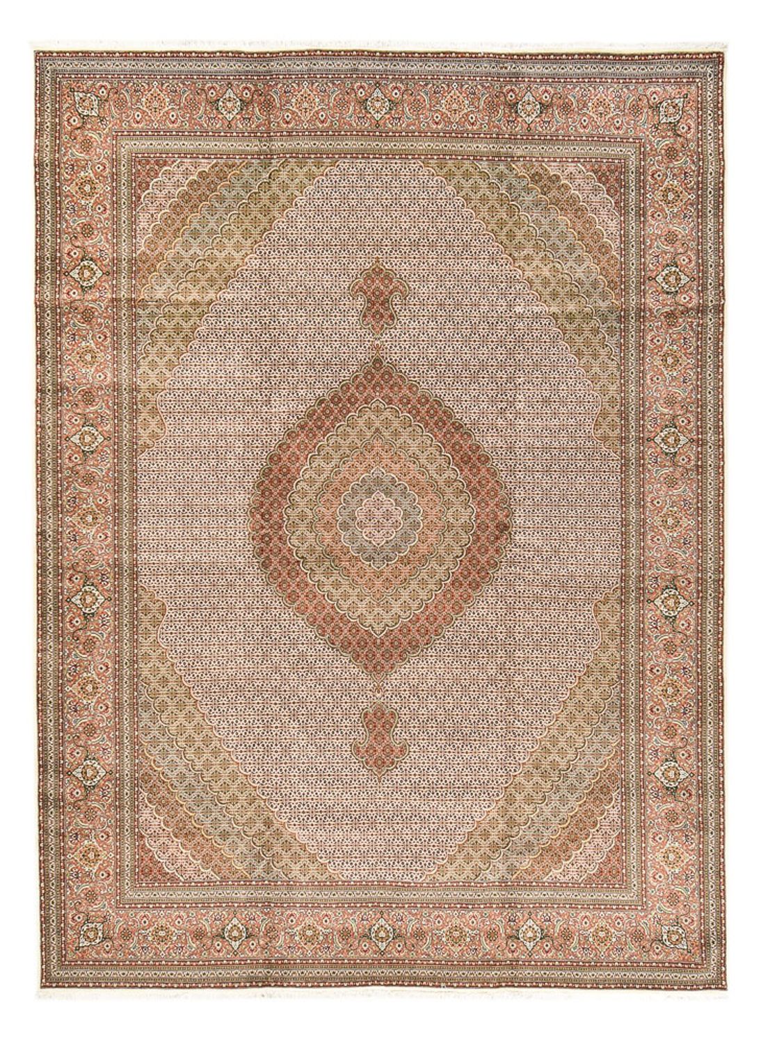 Tappeto Persero - Tabriz - Reale - 500 x 356 cm - beige scuro