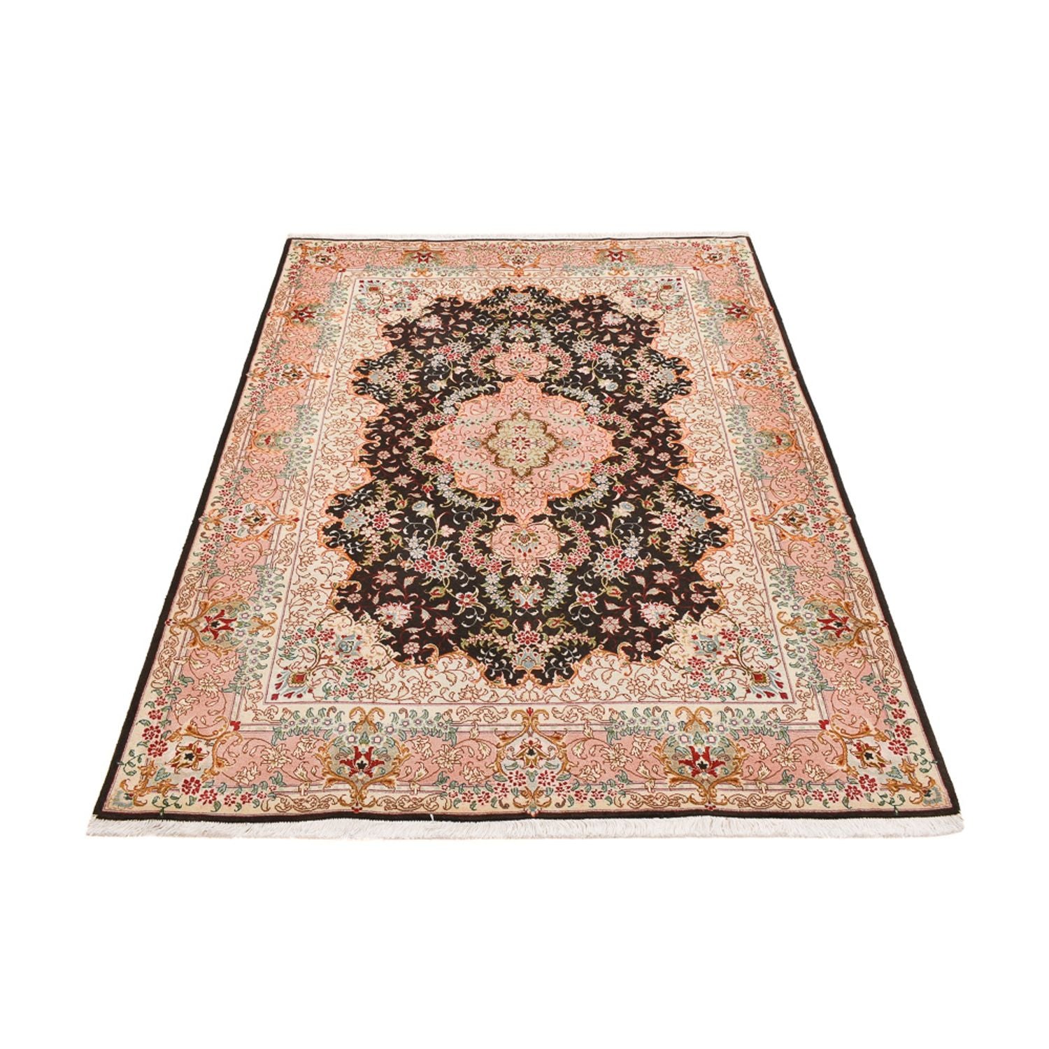Tappeto Persero - Tabriz - Reale - 210 x 151 cm - blu scuro