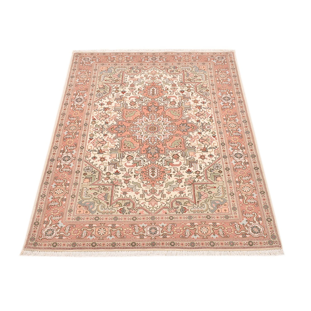 Tappeto Persero - Tabriz - Reale - 159 x 102 cm - rosso chiaro
