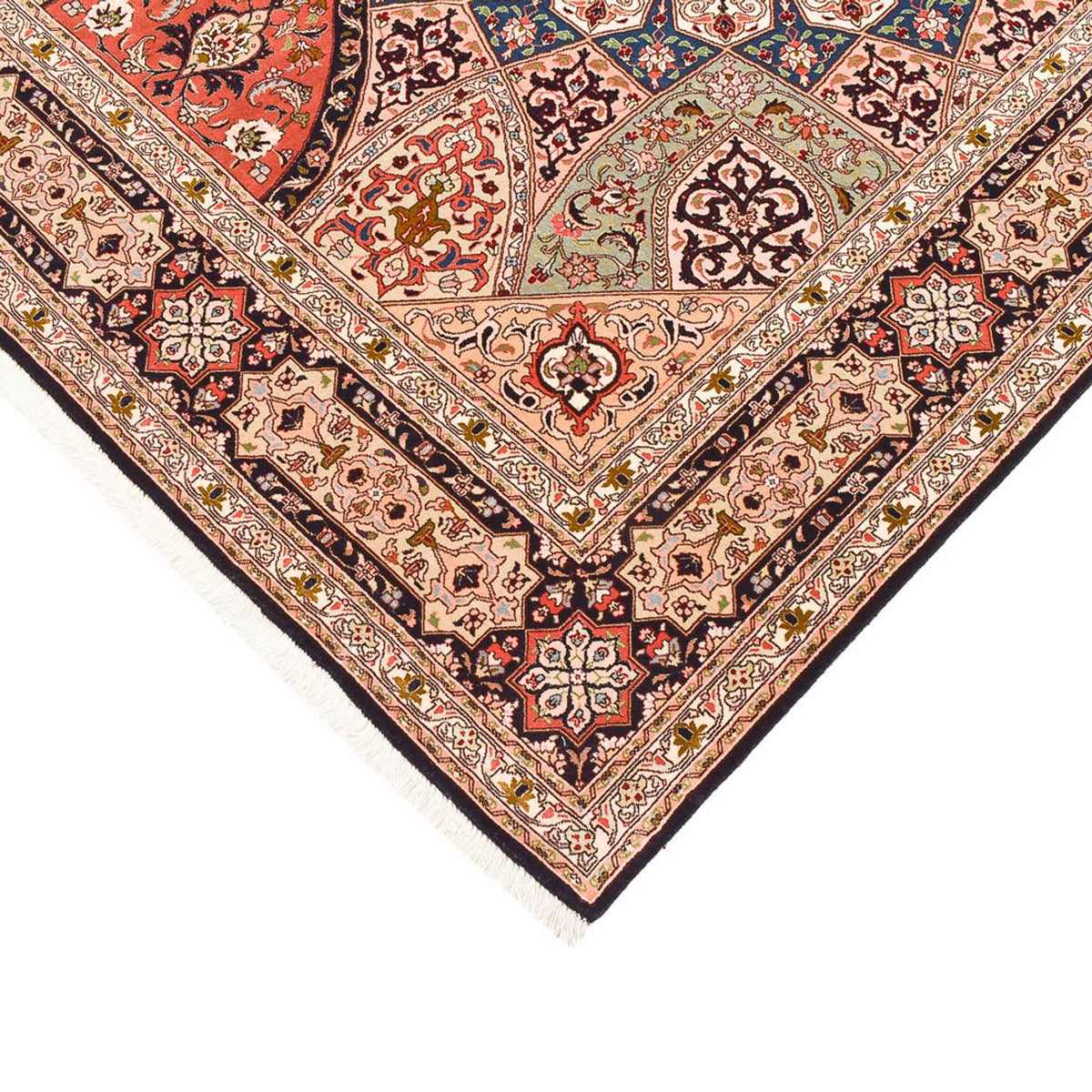 Tappeto Persero - Tabriz - Reale - 260 x 205 cm - beige scuro