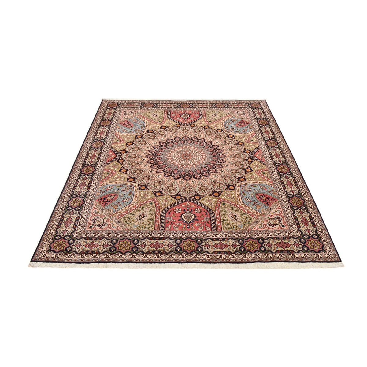 Tappeto Persero - Tabriz - Reale - 250 x 208 cm - beige scuro