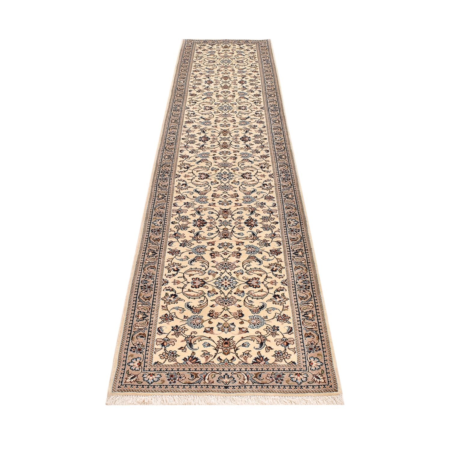 Tappeto corsia Tappeto Persero - Keshan - 373 x 79 cm - beige
