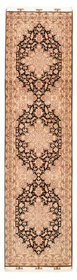 Tappeto corsia Tappeto Persero - Tabriz - Reale - 305 x 80 cm - beige chiaro