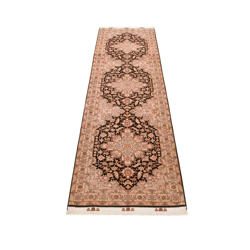 Tappeto corsia Tappeto Persero - Tabriz - Reale - 305 x 80 cm - beige chiaro