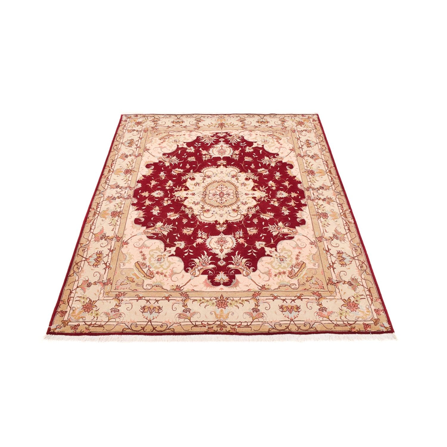 Tappeto Persero - Tabriz - Reale - 191 x 148 cm - rosso