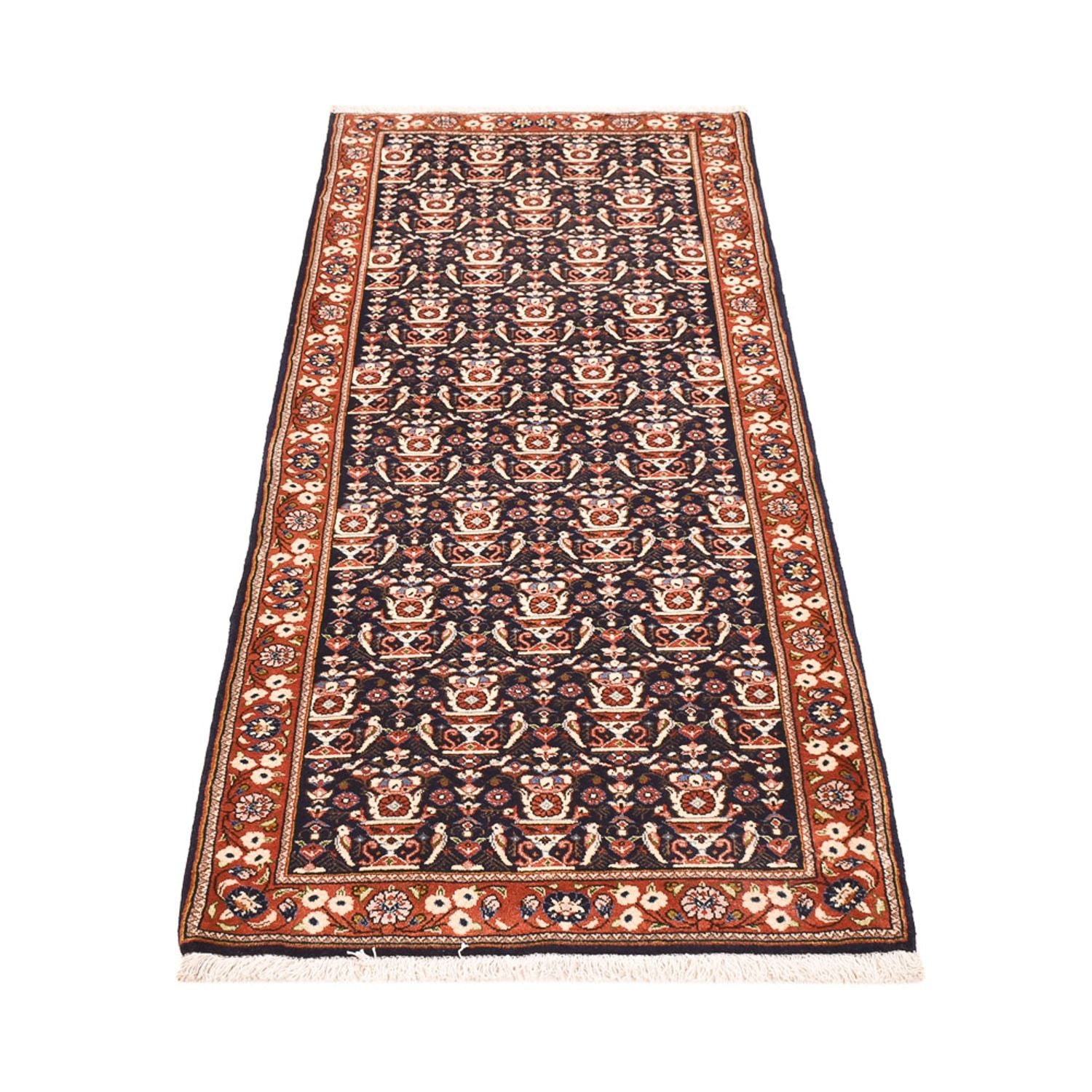 Tappeto corsia Tappeto Gabbeh - Kashkuli Persero - 202 x 81 cm - blu scuro
