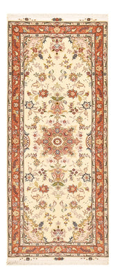 Tappeto corsia Tappeto Persero - Tabriz - Reale - 197 x 80 cm - beige