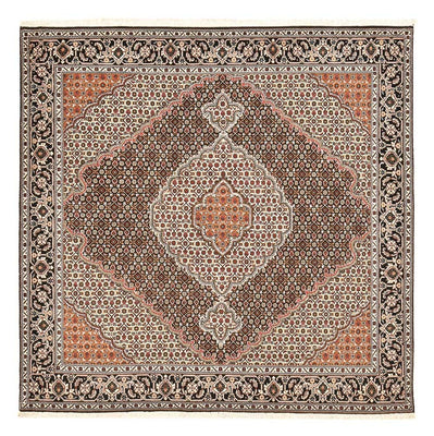 Tappeto Persero - Tabriz - Reale quadrato  - 202 x 198 cm - marrone
