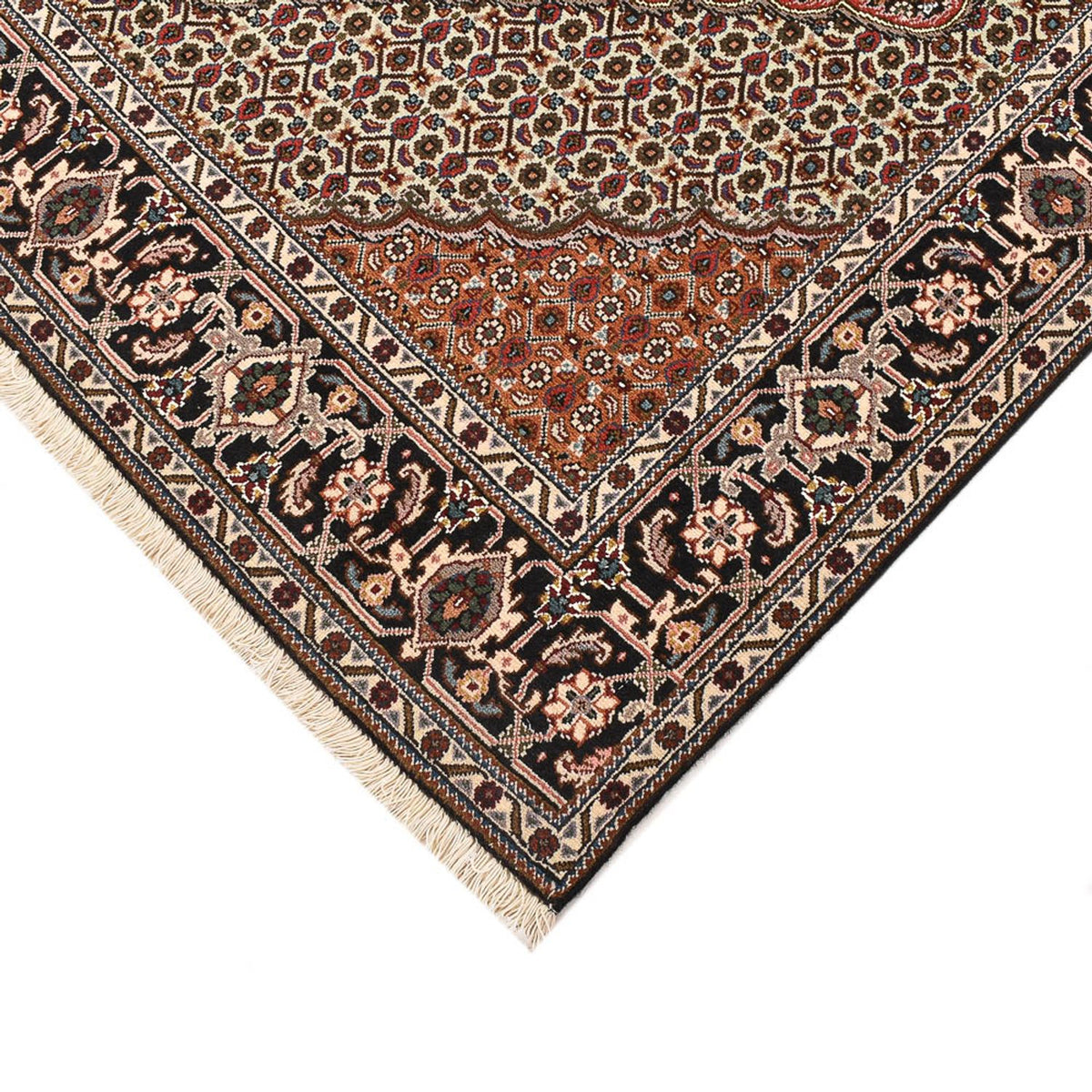 Tappeto Persero - Tabriz - Reale quadrato  - 202 x 198 cm - marrone
