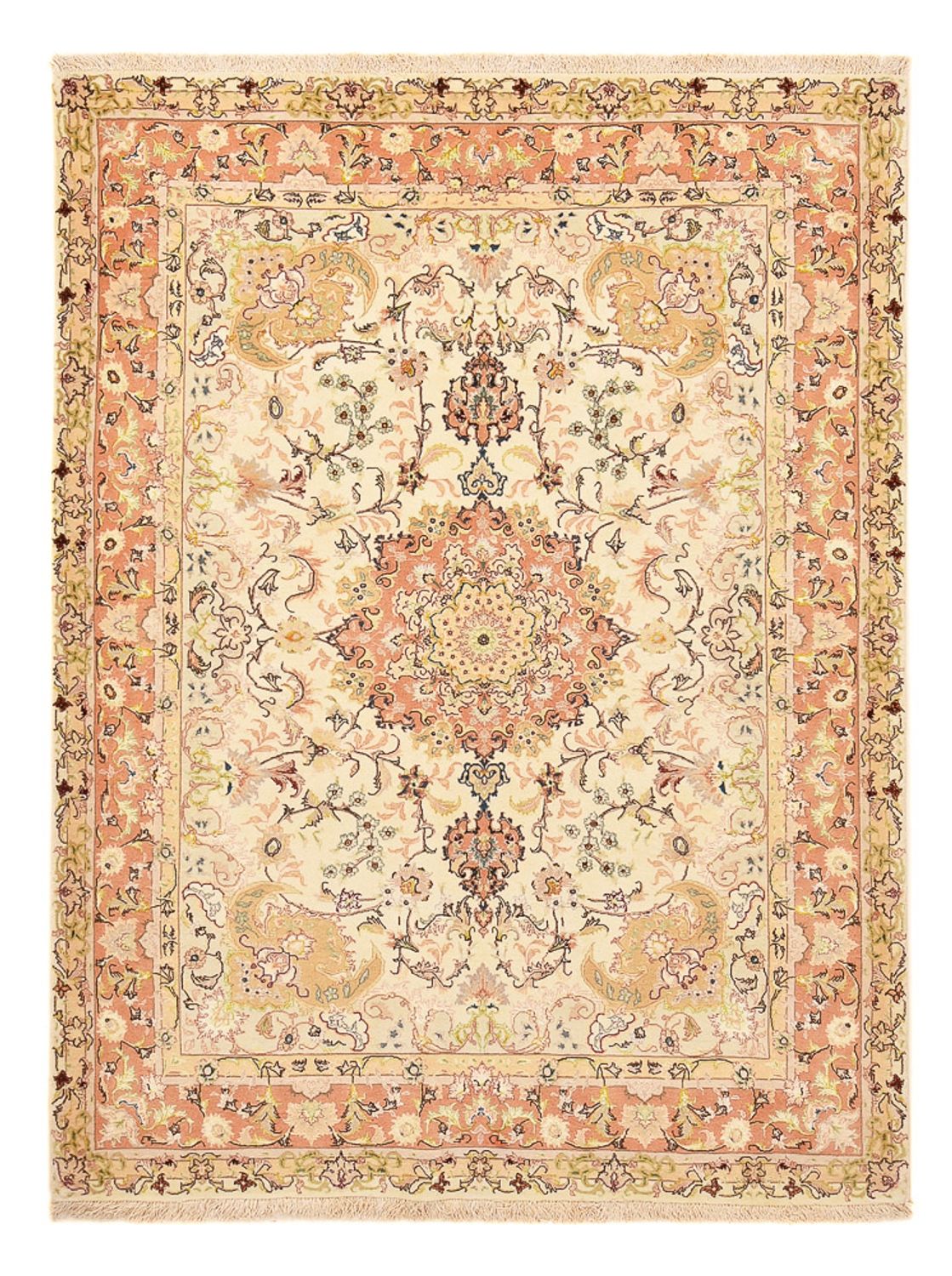 Tappeto Persero - Tabriz - Reale - 210 x 153 cm - beige chiaro