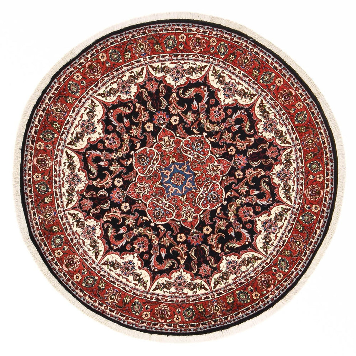 Tappeto Persero - Bidjar rotondo  - 155 x 155 cm - rosso scuro