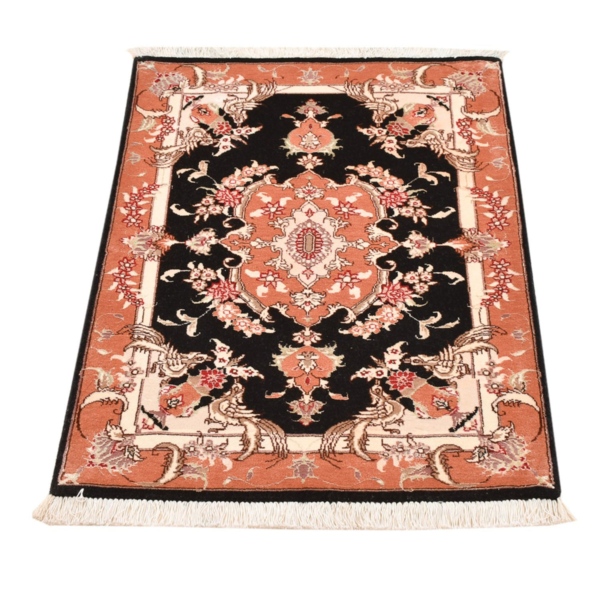 Tappeto Persero - Tabriz - Reale - 88 x 60 cm - blu scuro