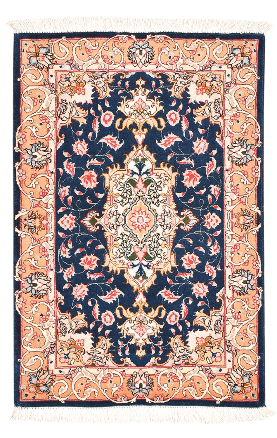 Tappeto Persero - Tabriz - Reale - 91 x 59 cm - blu scuro