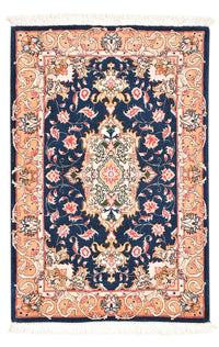 Tappeto Persero - Tabriz - Reale - 91 x 59 cm - blu scuro