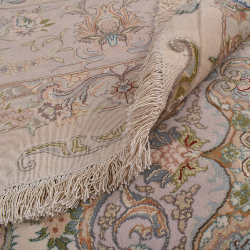 Tappeto Persero - Tabriz - Reale rotondo  - 303 x 303 cm - beige
