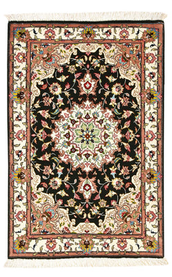 Tappeto Persero - Tabriz - Reale - 90 x 60 cm - blu scuro