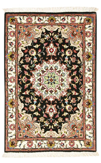 Tappeto Persero - Tabriz - Reale - 90 x 60 cm - blu scuro