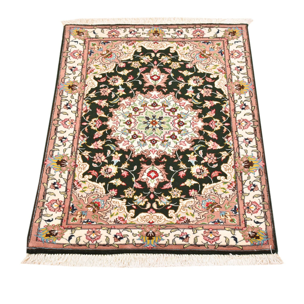 Tappeto Persero - Tabriz - Reale - 90 x 60 cm - blu scuro