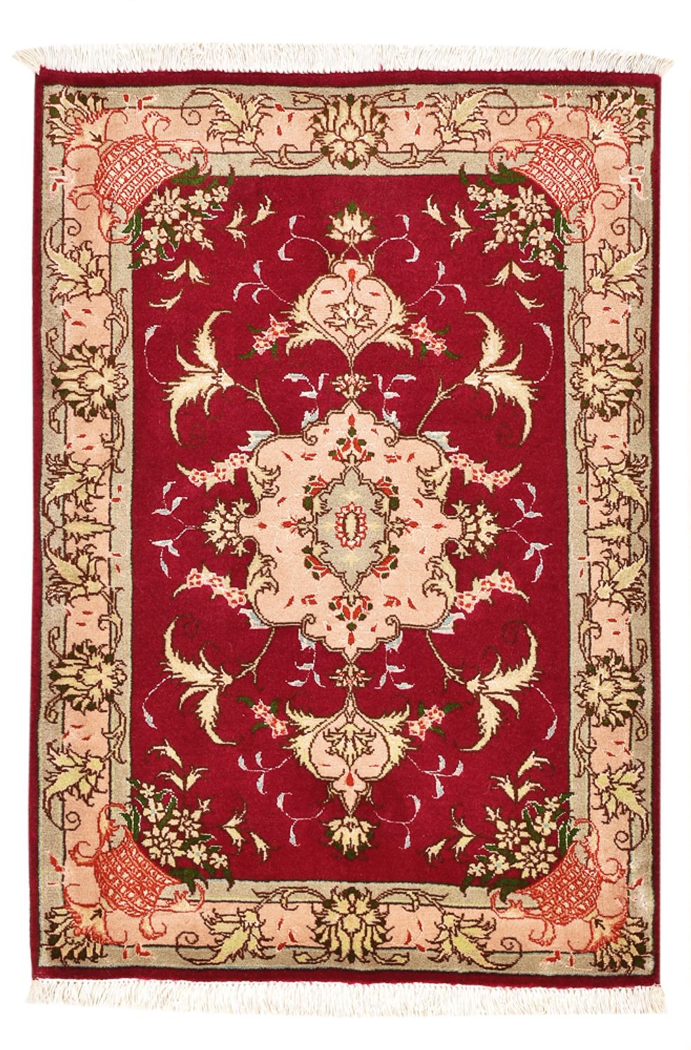 Tappeto Persero - Tabriz - Reale - 90 x 60 cm - rosso
