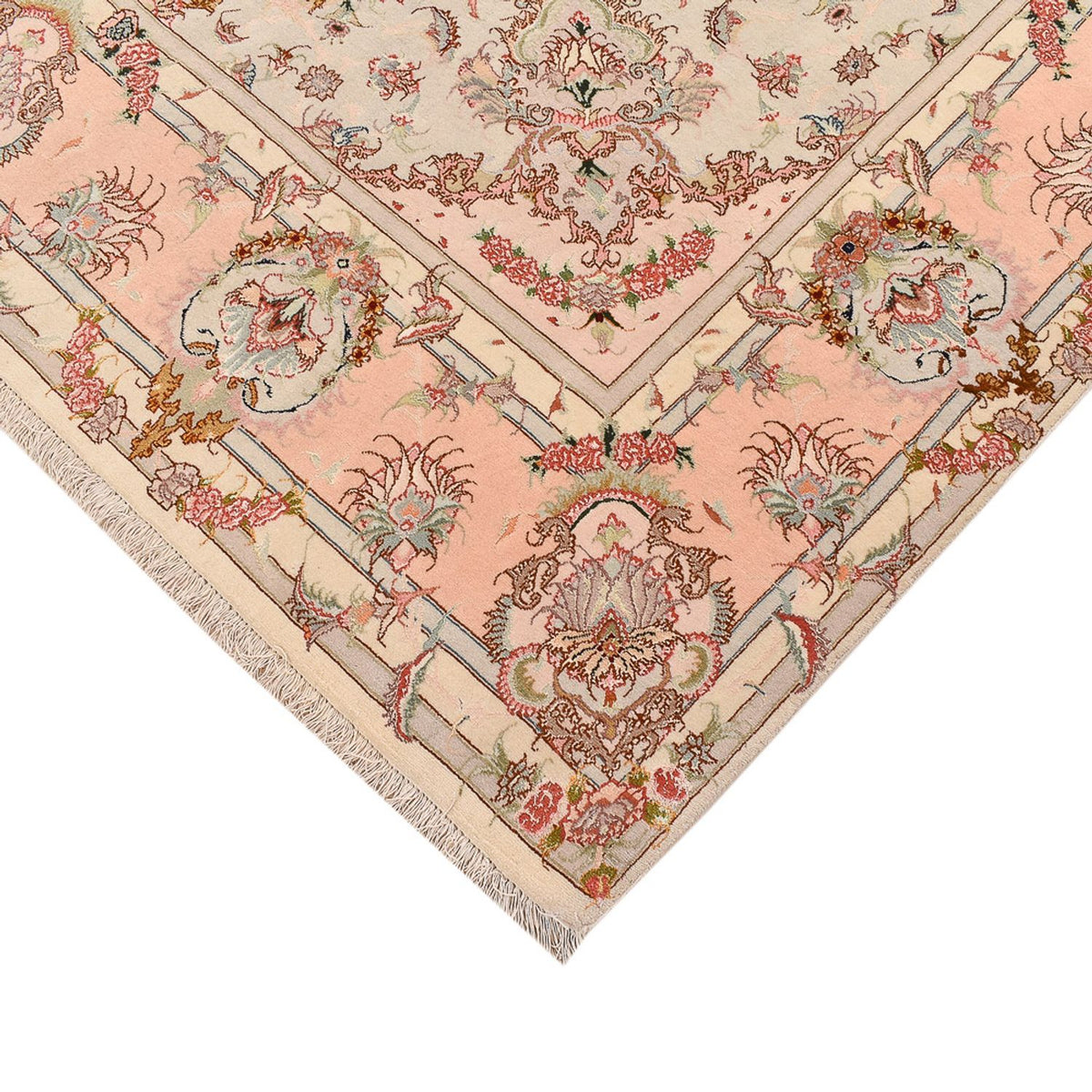 Tappeto Persero - Tabriz - Reale - 312 x 202 cm - beige scuro