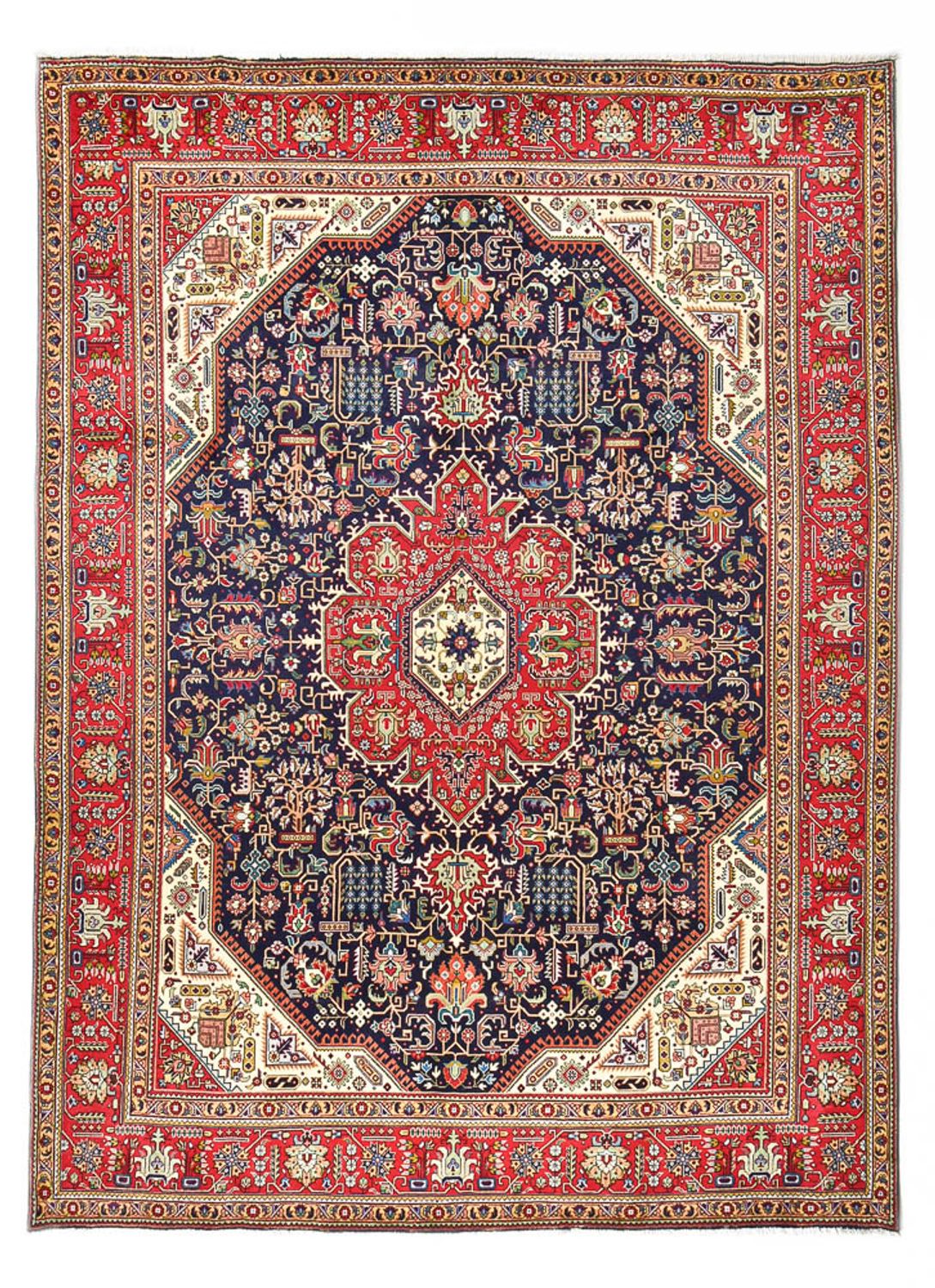 Tappeto Persero - Tabriz - Reale - 412 x 303 cm - blu scuro
