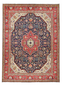 Tappeto Persero - Tabriz - Reale - 412 x 303 cm - blu scuro