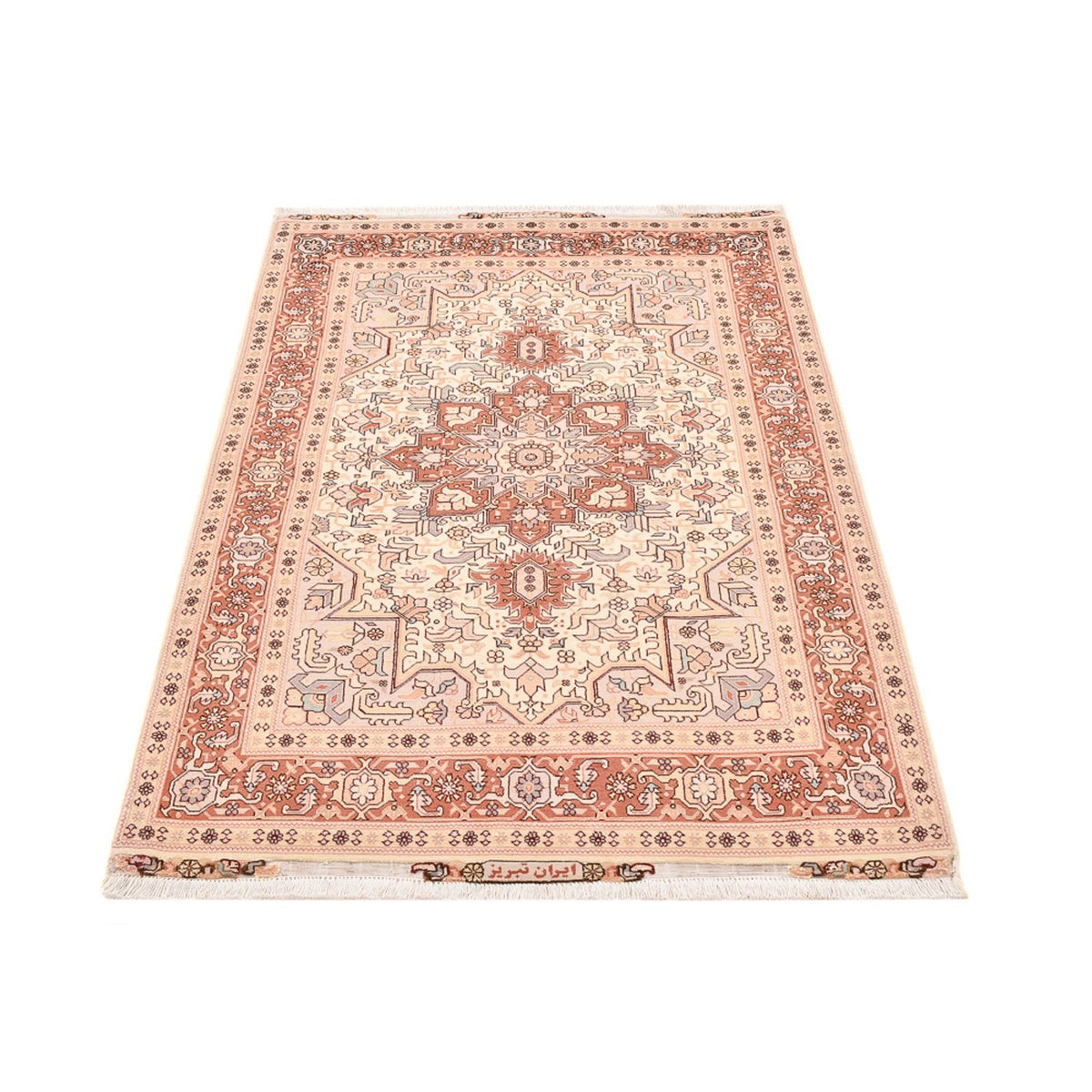 Tappeto Persero - Tabriz - Reale - 153 x 100 cm - beige chiaro