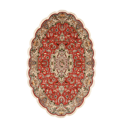 Tappeto Persero - Tabriz - Reale - 205 x 130 cm - rosso