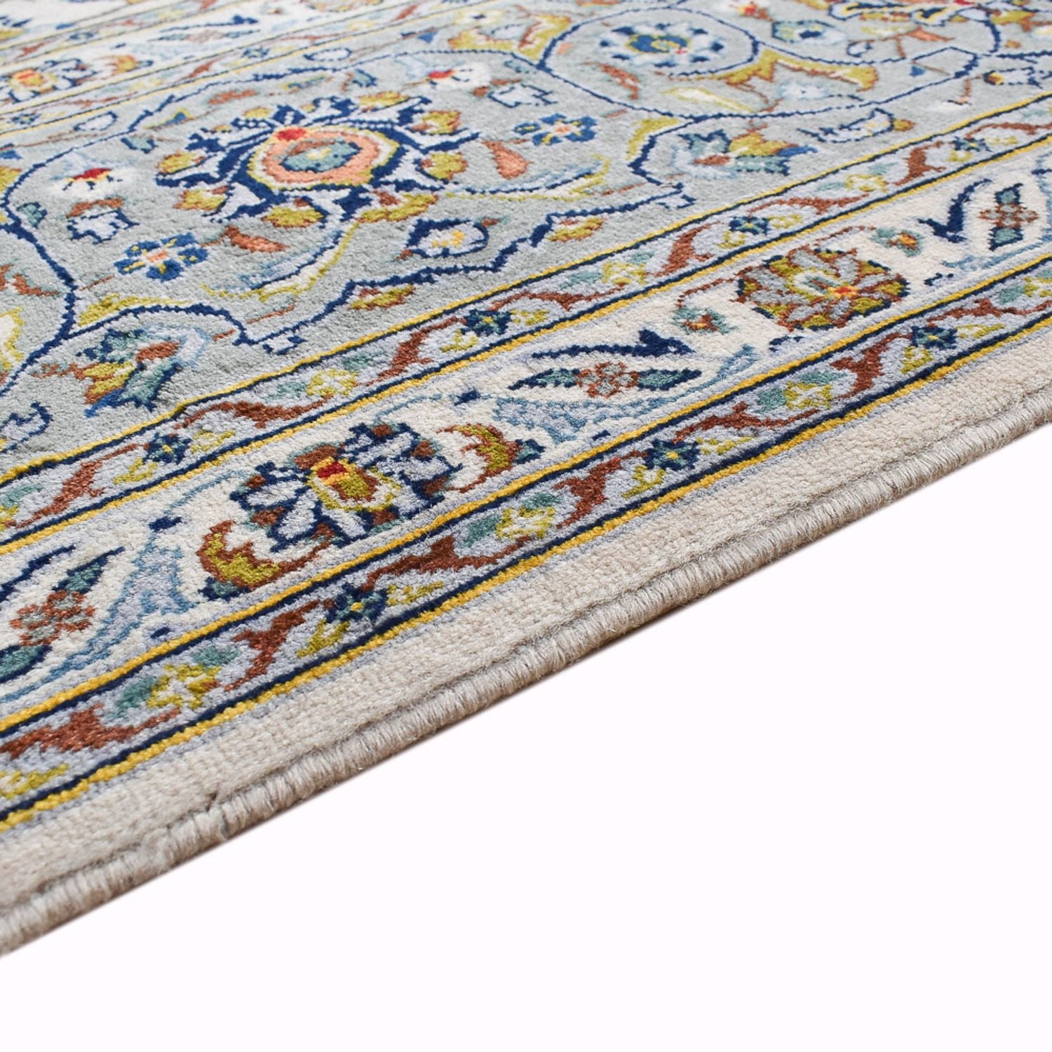Tappeto Persero - Keshan - Reale - 332 x 248 cm - grigio chiaro