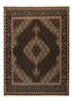 Tappeto Persero - Tabriz - Reale - 202 x 150 cm - marrone scuro