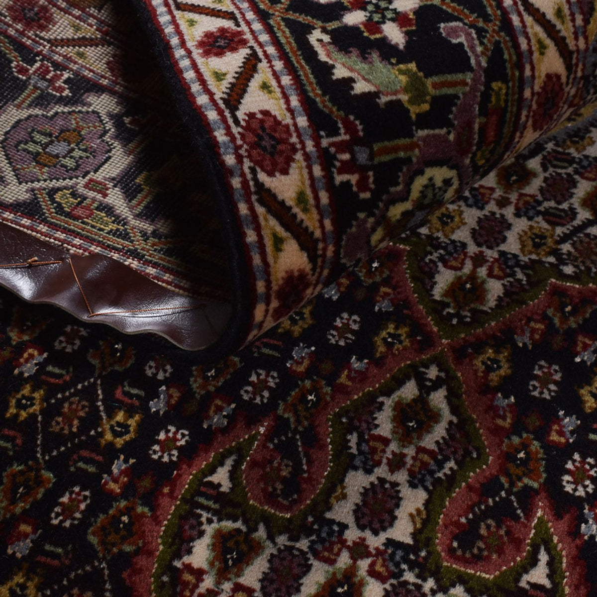 Tappeto Persero - Tabriz - Reale - 202 x 150 cm - marrone scuro