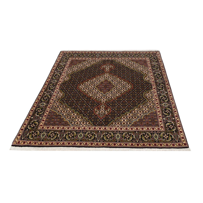 Tappeto Persero - Tabriz - Reale - 202 x 150 cm - marrone scuro
