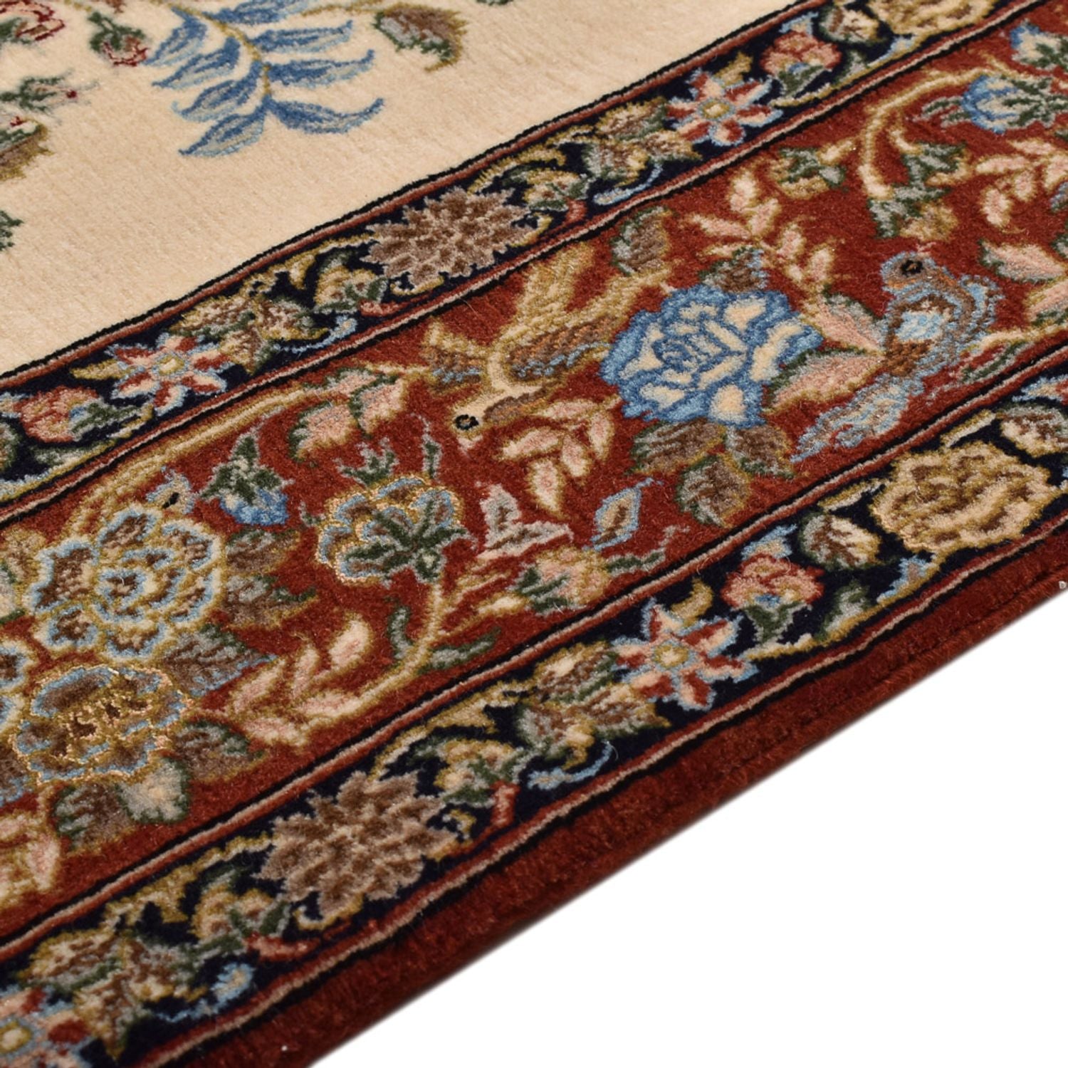 Tappeto Persero - Ghom - Reale - 201 x 129 cm - beige chiaro